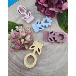 Blumensteckerchen handgemacht – Pastell Deko kombinierbar für Zuhause & Geschenk