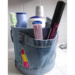 Blumentopf Übertopf Tischeimer Geldgeschenk  LIPSTICK Jeans trifft auf Konservendose