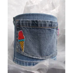 Blumentopf Übertopf Tischeimer Geldgeschenk  ICECREAM Jeans trifft auf Konservendose