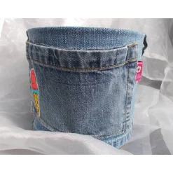 Blumentopf Übertopf Tischeimer Geldgeschenk  ICECREAM Jeans trifft auf Konservendose