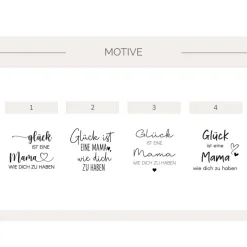 Blumentopf Beton-Optik mit Gravur – Glück ist eine Mama wie dich zu haben – personalisiertes Geschenk Muttertag