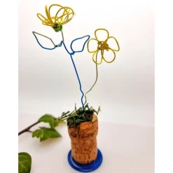 Blumenwiese Weinkorken Sektkorken Upcycling Farbauswahl