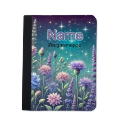 Blumenwiese Zeugnismappe personalisiert | Zeugnismappe | Zeugnismappe mit Namen | Urkundenmappe