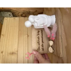 Boho Holzaufsteller „Der schönste Weg ist der gemeinsame“ – Geschenk für Paare