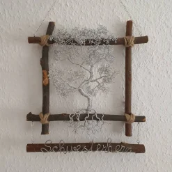 Bonsai in klein/ Drahtbaum Wandbild / Lebensbaum Fensterbild/ Geschenkidee/ Baum aus Draht/ Wunsch Anfertigung