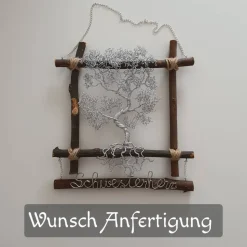 Bonsai in klein/ Drahtbaum Wandbild / Lebensbaum Fensterbild/ Geschenkidee/ Baum aus Draht/ Wunsch Anfertigung