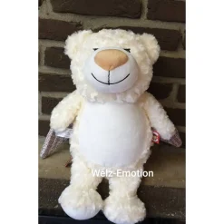 Bär mit Flügel ( Engel) - Kuscheltier individuell bestickt zur Geburt, Taufe, Geburtstag oder weiteren Anlässe