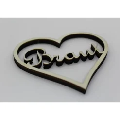 Braut & Bräutigam Herzschild