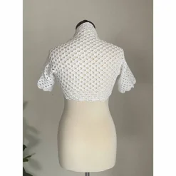 Braut Bolero, Jacke, Stola, Hochzeit, Bolero in weiss!gehäkelt!