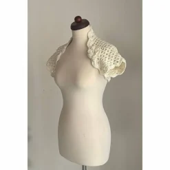 Braut Bolero,Jacke,Stola,Hochzeit,Bolero in creme!gehäkelt!