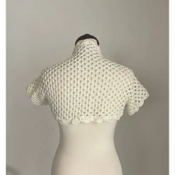 Braut Bolero,Jacke,Stola,Hochzeit,Bolero in creme!gehäkelt!