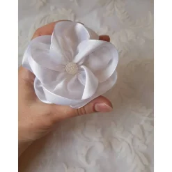 Braut Haarklammer Haarschmuck mit Perle weiß "Colette" festlich romantisch elegant Boho