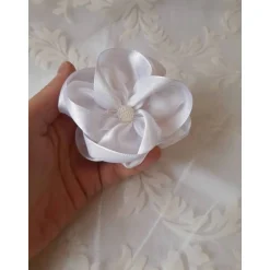 Braut Haarklammer Haarschmuck mit Perle weiß 