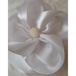 Braut Haarklammer Haarschmuck mit Perle weiß 