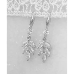 Braut Ohrringe in Silber,Braut Schmuck, elegante Ohrringe