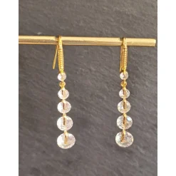 Braut Ohrringe,Hochzeitschmuck Gold mit Zirkonia,Vergoldete Ohrstecker, Geschenk für Brautjungfer, Braut Schmuck, Mutter