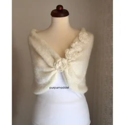 Braut Stola, Hochzeit, creme, Tuch, Braut Umhang!Bolero!