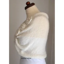 Braut Stola, Hochzeit, creme, Tuch, Braut Umhang!Bolero!