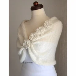 Braut Stola, Hochzeit, creme, Tuch, Braut Umhang!Bolero!