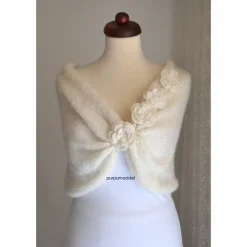 Braut Stola, Hochzeit, creme, Tuch, Braut Umhang!Bolero!