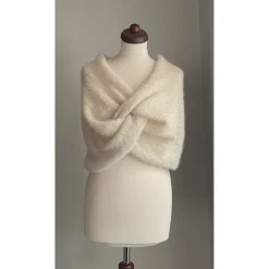 Braut Stola HOCHZEIT,Creme!BOLERO,Brautkleid,Braut Shal!Alpaka, Seide!