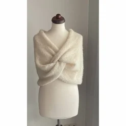 Braut Stola HOCHZEIT,Creme!BOLERO,Brautkleid,Braut Shal!Alpaka, Seide!