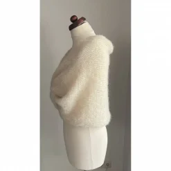 Braut Stola HOCHZEIT,Creme!BOLERO,Brautkleid,Braut Shal!Alpaka, Seide!