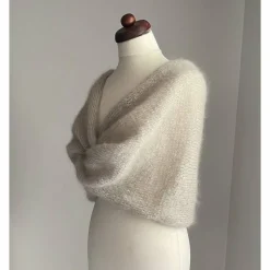 Braut Stola HOCHZEIT,Milchcafe!BOLERO, Braut Stola!Alpaka, Seide!