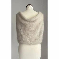 Braut Stola WEDDING,Milchcafe!BOLERO,Wedding Dress, Capelet ,Bridal Shal!Alpaka, Seide!