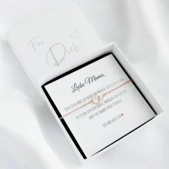 Brautmama Armband Edelstahl, Geschenk für Brautmutter zur Hochzeit, Brautmama Schmuck, mit Karte und Geschenkbox