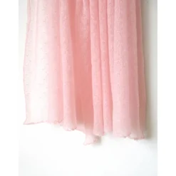 Brautschal aus Kid-Mohair in rosa, Hochzeitsstola gestrickt, Sommerschal Damen, Geschenk Frauen