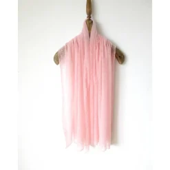 Brautschal aus Kid-Mohair in rosa, Hochzeitsstola gestrickt, Sommerschal Damen, Geschenk Frauen