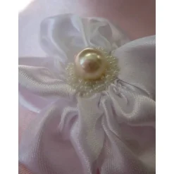 Brautschmuck Haarblüte Haarklammer romantisch Haarschmuck festlich Perle "Blanche"