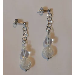 Brautschmuck-Set mit Rückenkette, Armband & Ohrringen aus Bergkristall – Edelstahl, handgefertigt, individualisierbar