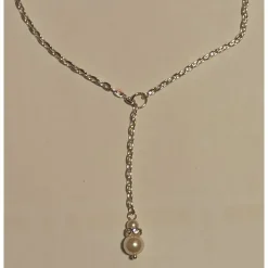 Brautschmuck-Set schneeweiß: Rückenkette, Armband & Ohrringe aus Glaswachsperlen mit Strass – individualisierbar