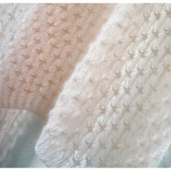 Brautstola, Brautschal, pastell lachs rose, Hochzeitsstola aus Mohair, gestrickte Mohairstola, Strickstola, Umschlagtuch, Mohairstola