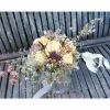 Brautstrauss Boho asymmetrisch Blumenstrauss aus ungespritzten getrockneten Rosen, Eukalyptus,etc. (teils Bio-Trocke
