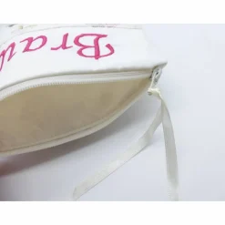 Brauttasche Leonie, bestickt, Batist, mit Spitze und Satin, ein Unikat von hessmade