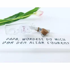 Brautvater / Papa, würdest du mich vor den Altar führen? / Flaschenpost /Hochzeit fragen / kirchliche Trauung