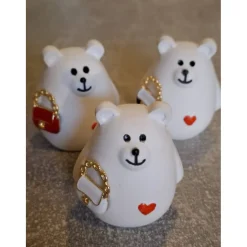 Bärchen aus Raysin mit Handtasche - niedliche Dekoration oder kleines Geschenk