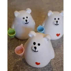 Bärchen aus Raysin mit Kaffeebecher - niedliche Dekoration oder kleines Geschenk
