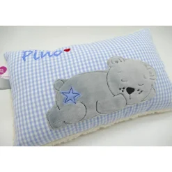 Bärenkissen Namenskissen Taufkissen Kuschelkissen Kindergartenkissen Geburtsgeschenk