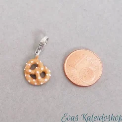 Brezel Charm aus Sterlingsilber in verschiedenen Ausführungen