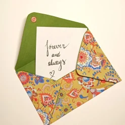 Briefumschlag, Blumen, 17,5 cm x 12 cm, Geschenkverpackung, Liebesbrief