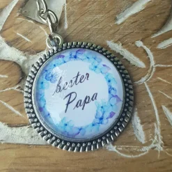 Brosche Pin Anstecknadel Cabochon 20mm bester Papa