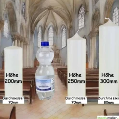 Brot des Lebens – Handgefertigte Osterkerze mit Kreuz, Ähren, Kelch, Alpha & Omega und aktueller Jahreszahl