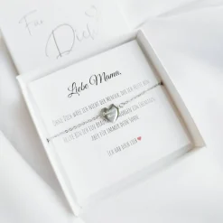 Bräutigam Mutter Geschenk, Geschenk Mutter des Bräutigams, Armband Herz Edelstahl