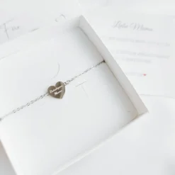 Bräutigam Mutter Geschenk, Geschenk Mutter des Bräutigams, Armband Herz Edelstahl