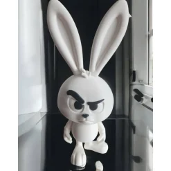 Böser Hase– Frecher Bunny 3D Druck – Coole Gamer Zimmer Deko– Geschenk für Fans & Nerds – 15cm, 20cm, 25cm