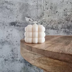 Bubble Cube - Puff I Dekorative Kerze aus Sojawachs I Geschenkbox I Geschenkidee I Home Decor I Vegan